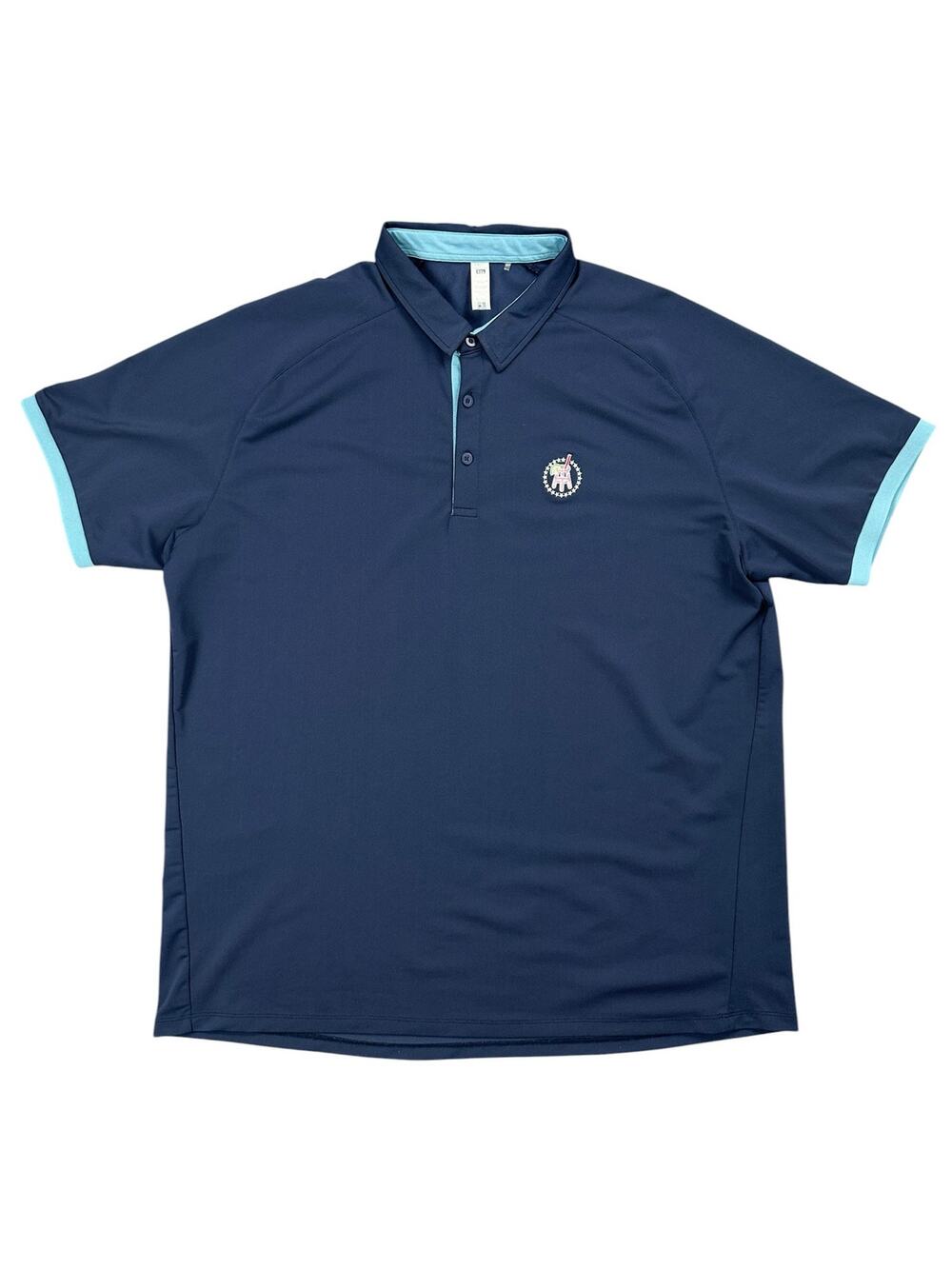 UNRL Barstool Sports Traditional Golf Polo Navy Blue — 2XL